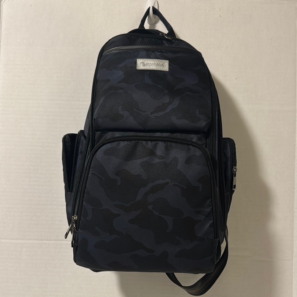 Monbebe Camouflage Black Backpack diaper bag